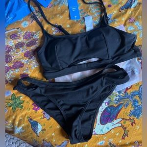 Black size medium cutout bikini from Cupshe NWT